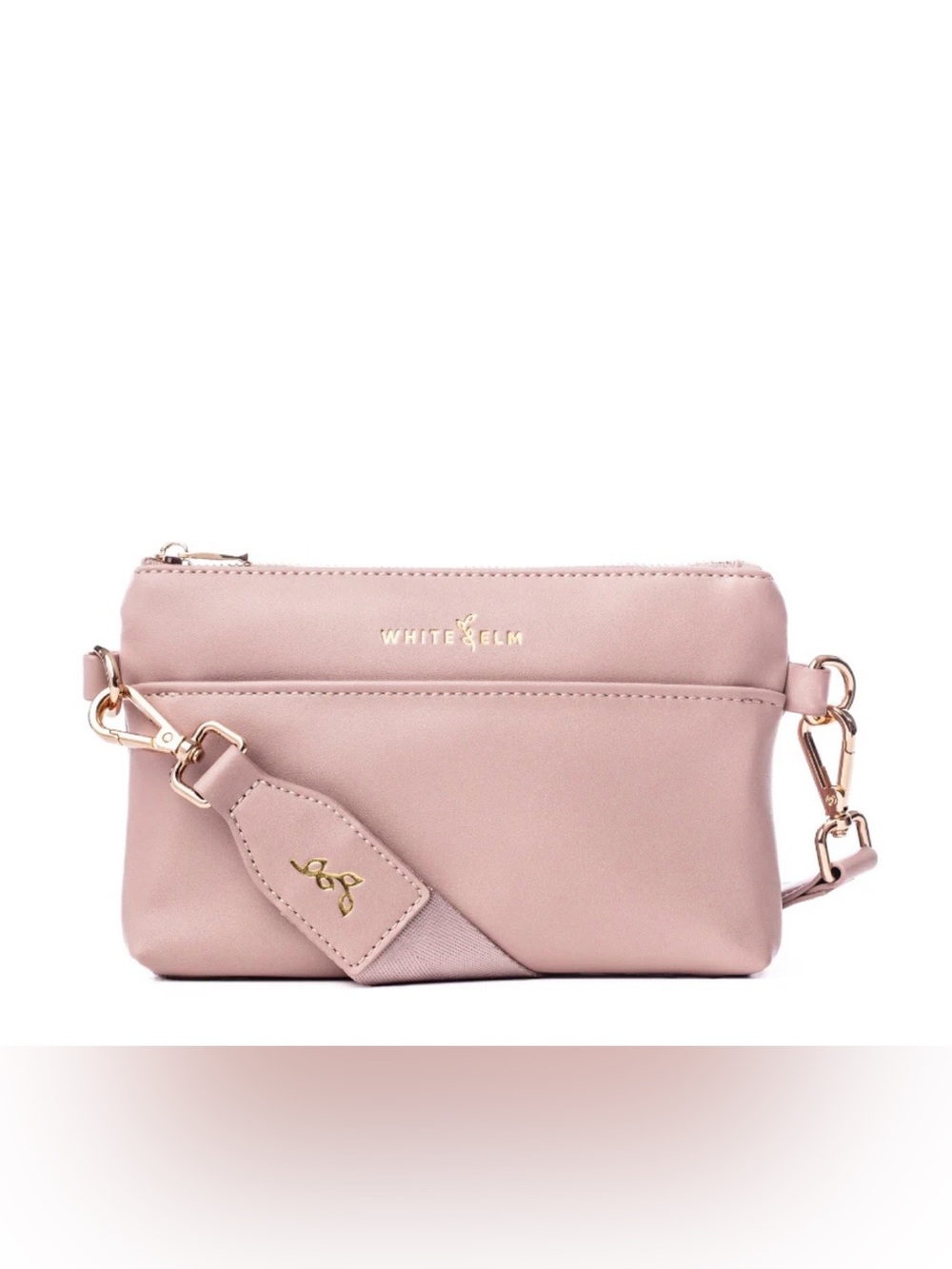 White Elm Skye Sling Crossbody Bag with Gold Hardware -Dusty Rose